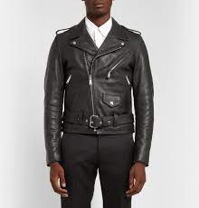 Sandro Slim Fit Leather Biker Jacket Mr Porter Mens Designer Fashion Menswear Jackets