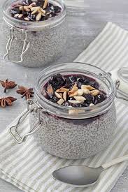 Overnight Chia Seed Pudding With Cherry Compote Overnight Chia Seed Pudding Chia Seed Pudding Chia Pudding Recipes