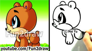 In this art lesson, she hows you how to draw a cartoon platypus step by step. How To Draw A Cartoon Bear How To Draw Easy Things Fun2draw Cute Animals