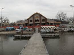 The Boathouse Under Spring Construction At Busse Woods House Boat House Styles Forest Preserve