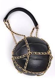 Clip~on zig zag basketball clutch (nike city exploration ball). Gold Basketball Purse Basketball Purse Bags Basketball Bag