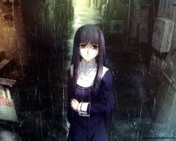 Anime boy, blue eyes, white hair, umbrella, raining, sad; Sad Anime Rain Wallpapers Wallpaper Cave