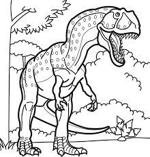 In this dinosaur coloring sheet, we see friendly dinosaurs playing and joyously spending their day. 40 Outstanding Dinosaur Coloring Pages