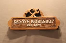 Workshop Signs Carved Wooden Signs Custom Wood Signage By Lazy River Studio Cabin Signs Workshop Signs Cottage Signs Business Sings And Much More Placas