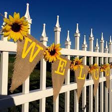 Sommerdeko Sonnenblumen Garten Wimpelkette Jute Garten Jute Sommerdeko Sonnenblumen Wi Festa De Girassol Decoracao Festa Adulto Decoracao De Festa Junina