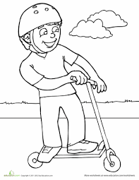 Grab these luca printable coloring sheets and get ready to watch this new disney and pixar movie! Scooter Worksheet Education Com Sports Coloring Pages Coloring Pages Coloring Pages For Boys