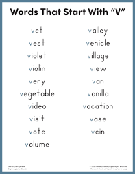 Huge collection, amazing choice, 100+ million high quality, affordable rf and rm images. Words That Start With V For Kindergarten Primarylearning Org