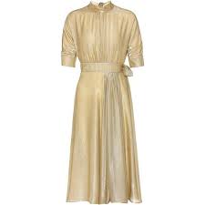 Prada Lame Silk Blend Velvet Dress 3 260 Liked On Polyvore Featuring Dresses Prada Gold Brown Velve Velvet Dress Velvet Cocktail Dress Silk Print Dress