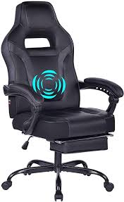 Amazon Com Healgen Big And Tall Gaming Chair With Footrest Pc Computer Video Game Chair Racing Gamer Pu L Lumbar Support Cushion Gaming Chair Pu Leather Chair