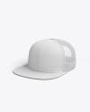 Download Snapback Trucker Cap Mockup Half Side View In Apparel Mockups On Yellow Images Object Mockups