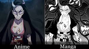 Nezuko vs daki manga