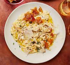 Roast Chicken Risotto With Chicken Crackling Recipe Roast Chicken Risotto Chicken Risotto Risotto