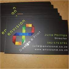 Our professional printing facility provides full color, high resolution images and readable fonts. Business Cards Envision Design Print