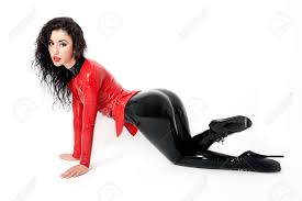 Watch th latest flexible videos and acrobatics stories, working results, muslce girls figures, and much more contortion. Sexy Flexible Brunette In Black And Red Latex And Boots Whit Stock Photo Picture And Royalty Free Image Image 31938833