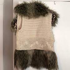 Venus.com has been visited by 100k+ users in the past month Jessica Simpson Jackets Coats Jessica Simpson Cable Knit Fur Vest Poshmark