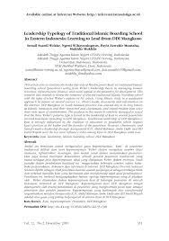 Arabic in its implications in the world of islamic religious education, especially in islamic sciences, has a urgent role. Pdf Leadership Typology Of Traditional Islamic Boarding School In Eastern Indonesia Learning To Lead From Ddi Mangkoso