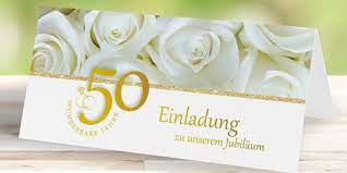 Gestaltet bei uns diese romantische einladungskarte für eure hochzeit mit einem foto. Einladung Fur Die Goldene Hochzeit Text Inspirationen Karten Foto Ideen