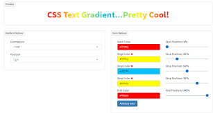 Gradient css (for linear, radial, and conic gradients) it's dead simple to get the gradient css for any of the 3 types of gradients. 5 Free Online Text Gradient Generators For Ui Designers
