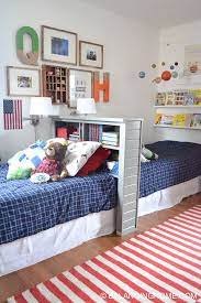 With ageless elements like hanging chairs and resin antlers, this is a room kids can continue to grow into and not out of. Small Bedroom Decor Bedroom Decorating Ideas Balancing Home Small Bedroom Decor Shared Girls Bedroom Boys Shared Bedroom