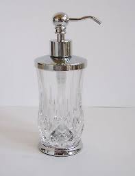 Newly 5pcs pink purple glass bathroom bath accessory set soap dispenser dish. Hotel Balfour 4 Pc Set Clear Crystal Diamond Glass Soap Dispenser Tumbler 2 More Glass Soap Dispenser Soap Dispenser Glass