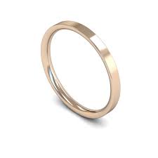 Maybe you would like to learn more about one of these? 2mm Light Flat Court Wedding Ring 9ct Rose Gold Hockley Mint
