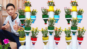 Unique and creative garden ideas using old plastic bottles. Amazing Plastic Bottle Tower Pots Diy Plastic Bottle Garden Ideas For Home Youtube