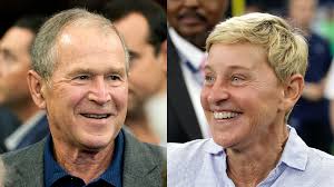 In 2007 at the invitation of his son george w, the 43rd president, bush senior and barbara were involved in every event. Dear Ellen Degeneres The Problem With Bush Is His War Crimes