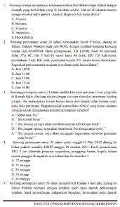 Berikut ini contoh soal latihan dan pembahasan tes cpns (pdf) twk, tiu dan tkp tahun 2020/2021. Soal Skb Bidan Pdf Txt