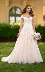 The color, style and ceremonial importance of the gown can depend on the religion and culture of the. Romantic A Line Wedding Gown With Organic Leaf Pattern Stella York Wedding Dresses