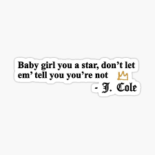 The song was produced by illmind, cardiak, and critacal and was written by j. J Cole Stickers Redbubble