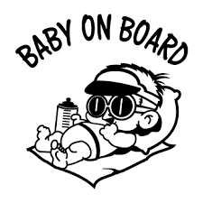 Baby Boy On Board Car Sticker