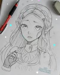 Zelda Breath Of The Wild Who Is Excited For It Larienne Deviantart Com Dessin Elfe Dessin Zelda Dessin De Personne