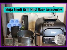 Ninja Foodi Grill Must Have Accessories Demo Baking A Cake In The Ninja Foodi Grill Youtube In 2020 Grill Accessories Grill Breakfast Kebabs On The Grill