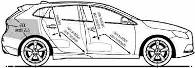 Blueprints Cars Volvo Volvo V40 2013