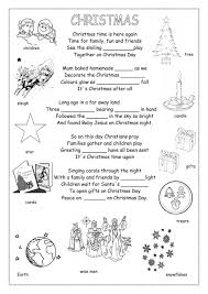 Christmas Interactive And Downloadable Worksheet You Can Do The Exercises Online Or Download The Worksh Christmas Worksheets Christmas Poems English Christmas