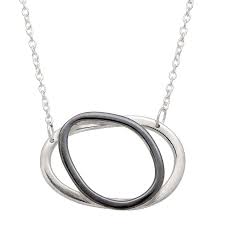 Silpada All Around Chic Double Circle Necklace In Two Tone Sterling Silver All Around Chic Pendant Silpada Double Circle Necklace Circle Necklace Sterling Necklaces