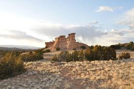 Camel rock in new mexico. New Mexico Fiber Arts Trail