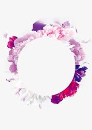 Purple Flowers Garland Hand Painted Purple Wreath Png Transparent Clipart Image And Psd File For Free Download Purple Flowers Flower Frame Hand Painted