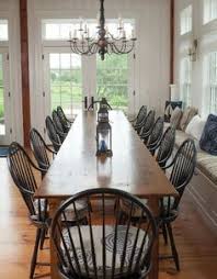 Modern Farmhouse Black Windsor Chairs Kitchen Light Google Search Rustic Dining Room Table Farmhouse Dining Room Colonial Dining Room
