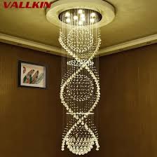 Shop Modern Crystal Chandelier Pendant Lights Double Spiral Superdense K9 Chandelier Crystal Stair Hotel Villa Crystal Lamp Fixtures Online From Best Ceiling Lights On Jd Com Global Site Joybuy Com