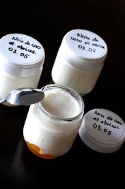 Yaourts A La Noix De Coco Vanille Et Confiture D Abricot Yaourt A La Noix De Coco Recette Yaourt Recette Yaourt Avec Yaourtiere