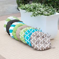Coral Coast Lakeside 16 In Round Bistro Outdoor Seat Cushion Set Of 2 Www Hayneedle Com Outdoor Seat Cushions Outdoor Bistro Set Round Outdoor Cushions