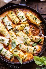 Spicy Pesto And Cheese Stuffed Zucchini Involtini Half Baked Harvest Recipe In 2020 Recipes Vegetarian Recipes Food