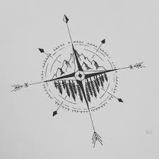 Black And White Compass Tattoo Font Angle Drawing Productdesign Line Black And White Pattern Point Photo By Ankatsom Follow Extremeg Compass Tattoo Compass Tattoo Design Tattoos