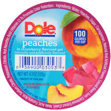 Click on step to mark as complete. Amazon Com Dole Fruit Bowls Peaches In Strawberry Flavored Gel 4 3oz 36 Cups Snack Size Fruit Cups Everything Else