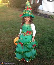 Diy kid costumes rainbow emoji. Christmas Tree Costume For Girls Easy Diy Costumes