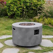 Natural gas has become an with a natural gas fueled fire pit, you can have a nice fire going in no time at all and without hassle. Argent 28 Round Cement Fire Table Gray Bond Target Fire Table Gas Fire Pits Outdoor Gas Fire Pit Table