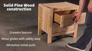 When wood filler is completely dry, sand the project in the direction of the wood grain with 120 grit sandpaper. Grain Wood Furniture Montauk Nightstand Youtube