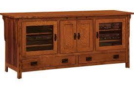 At the bottom, two drawers allow for additional storage. Royal Mission Tv Stand From Dutchcrafters Amish Furniture