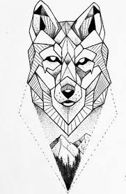 Black And White Geometric Animal Drawings 52 Trendy Ideas Tattoo Geometric Animal Wolf Wolves Geometric Wolf Tattoo Geometric Drawing Geometric Wolf